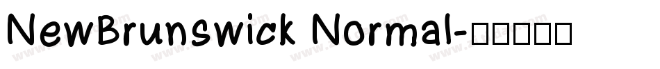 NewBrunswick Normal字体转换